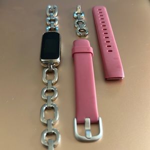 Fitbit Luxe with Gorjana Silver Strap